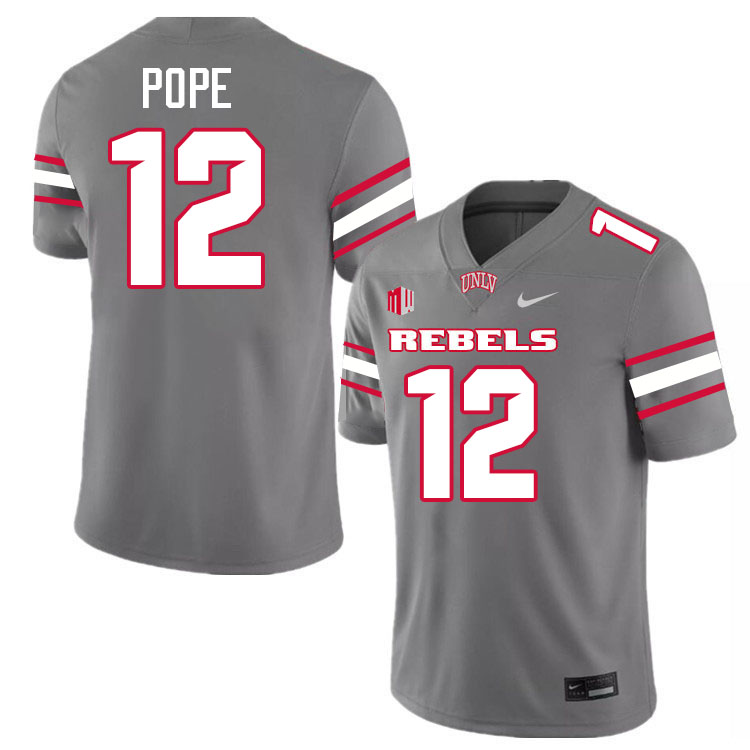 Jake Pope UNLV Jersey,UNLV Rebels Football Uniforms,Jerseys,Gears-Grey Jake Pope UNLV Jersey,UNLV Rebels Football Uniforms,Jerseys,Gears-Grey